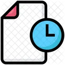 File Clock Time Icon