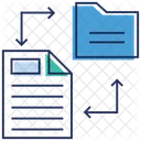 File Transfer File Transforming Files Exchange Icon