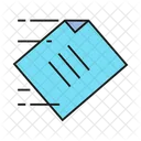 File Transfer Paper Send Icon