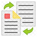 File Transfer Document Transfer Paper Transfer Icon