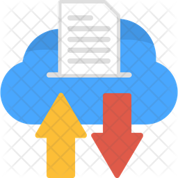File Transfer Icon - Download in Flat Style