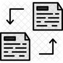File Transfer Data Exchange Icon