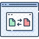 Website Wireframe File Transfer Online File Transfer Icon