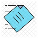 File Transfer Paper Send Icon