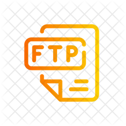 File Transfer Protocol Icon - Download in Gradient Style