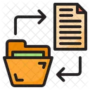 Folder Transfer Files Icon