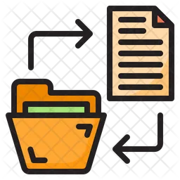 File Transfer To Folder  Icon