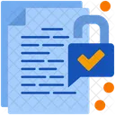 File Unlock Unlock File Unlock Document Icon