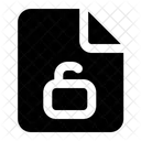 File Unlock Access Open Icon