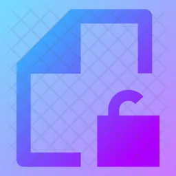 File Unlocked  Icon