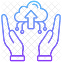File Upload Cloud Hosting Cloud Service Icon