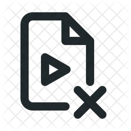 File video delete  Icon