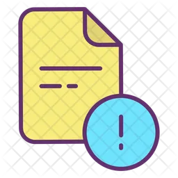 File Warning  Icon