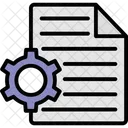 File With Cogwheel Document File Icon