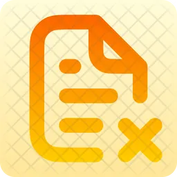 File-xmark-alt  Icon