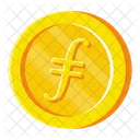 Moneda de oro de Filecoin  Icono