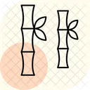 Fileiras De Cana De Acucar Cana De Acucar Fileiras Ícone