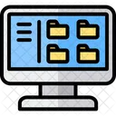 Files And Folders Data Management Explorer Icon