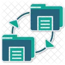 Files Exchange Remote Working File Sharing Data Transfer Exchange Share Collaboration Transfer Files Icon