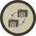 Files Exchange Remote Working File Sharing Data Transfer Exchange Share Collaboration Transfer Files Icon