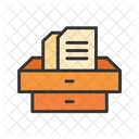 Files In Drawer  Icon