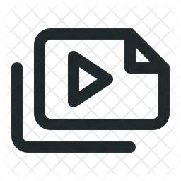 Files landscape video  Icon