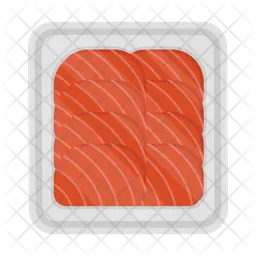 Filete de salmón  Icono