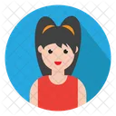 Fille Avatar Femme Icon