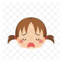 Fille Emoji Fatiguee Icon