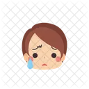 Fille Emoji Triste Icon