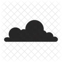 Filled cloud shape  Icon