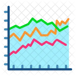 Filled Graph  Icon