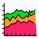 Filled Graph  Icon