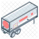 Filling Trailer Tanker Truck Fuel Trailer Icon