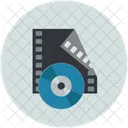 Film Rolle Schnitt Symbol