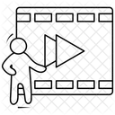 Filmwiedergabe Video Streaming Tutorial Icon