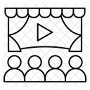 Film schauen  Symbol