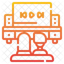 Film schauen  Symbol