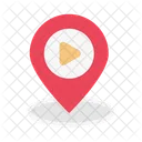 Location Pin Video Icon