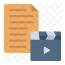 Film Script Document Scriptwriter Icon
