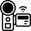 Filmadora Tecnologia Inteligente Conectividade Sem Fio Ícone