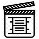Filmklappe Aktion Film Symbol