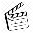 Filmklappe Schiefer Film Symbol