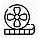 Filmrolle Filmstreifen Filmrolle Symbol