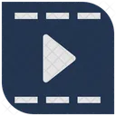 Filmplayer Film Abspielen Rahmen Symbol