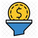 Filter Money Funnel Icon
