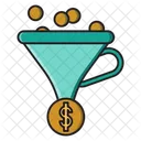 Filter Funnel Dollar Icon