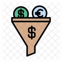 Filter Sort Dollar Icon