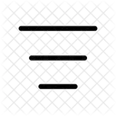 Filter Bars Center  Icon