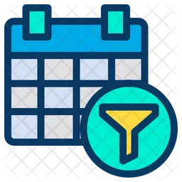 Filter Calendar  Icon